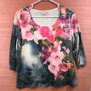 Like New! Medium Cold Water Creek 3/4 Sleeve Top